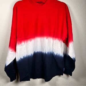 🔥NEW🔥Spirit Jersey tie-dye, long sleeve shirt 🔥 red, white, and blue 🔥 XS